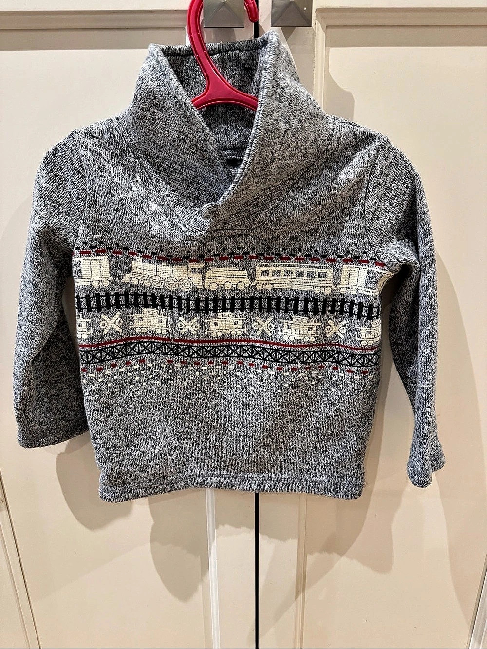 Jumping Beans 24m Gray train Sweater